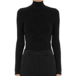 ALBERTA FERRETTI Wool Turtleneck - Black - Size 12 - NWT